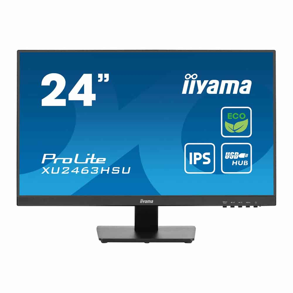 iiyama ProLite XU2463HSU-B1 24" FHD 100Hz FreeSync Eco IPS Black Monitor